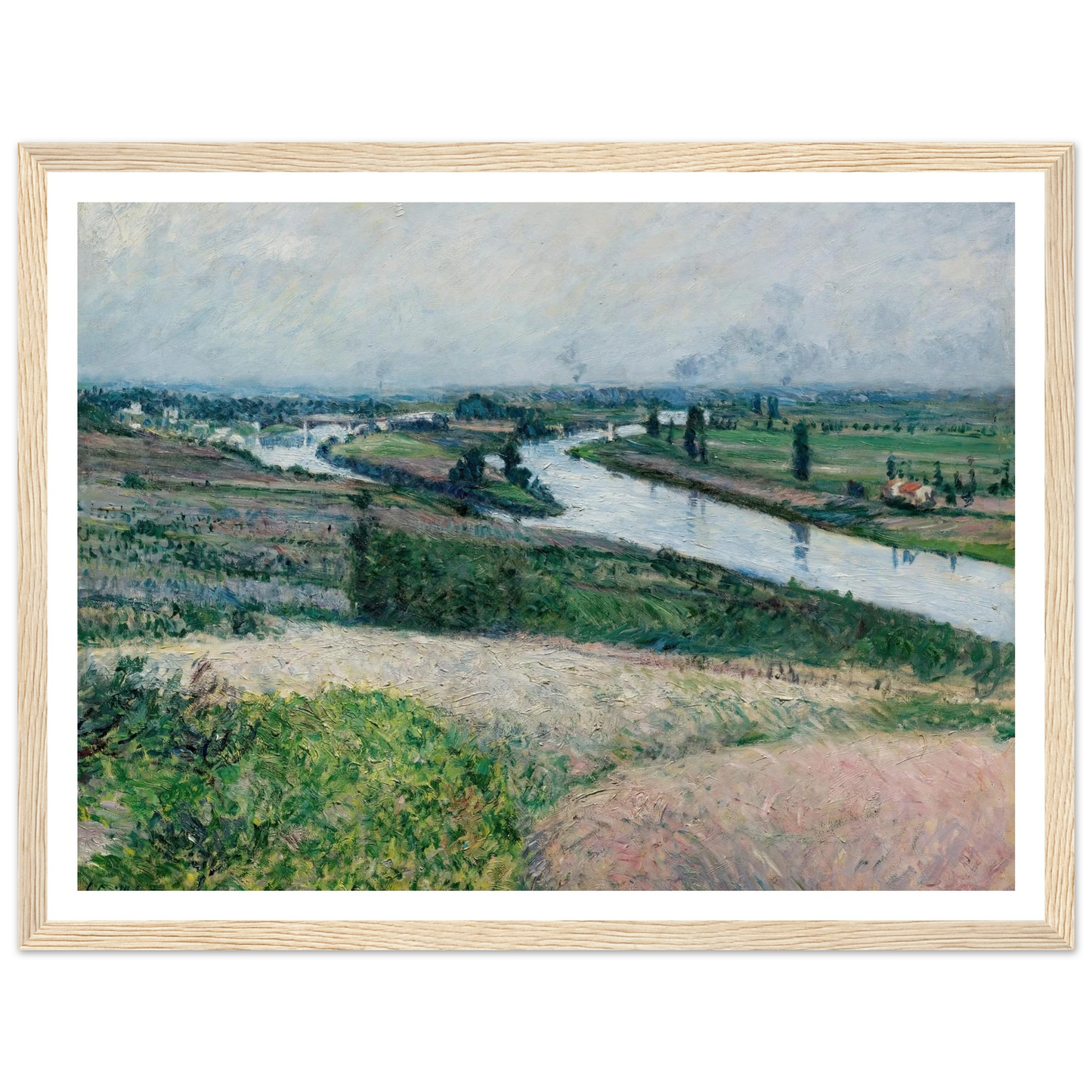 La Seine À La Pointe D’epinay (circa 1888) Art Print | Gustave Caillebotte-Quipham Collections