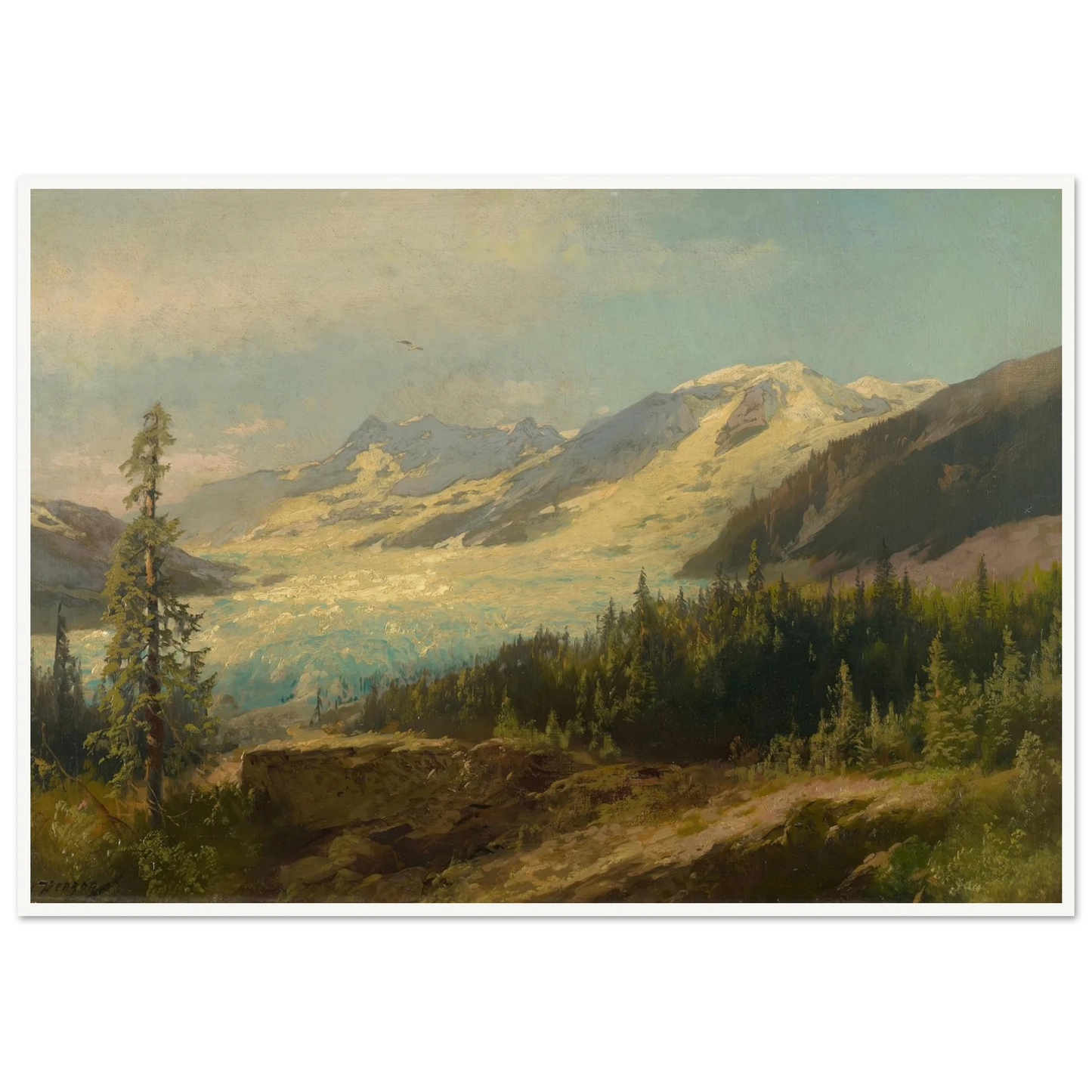 Pines in the Mountains (About 1895) Art Print | Hermann Ottomar Herzog-Quipham Collections