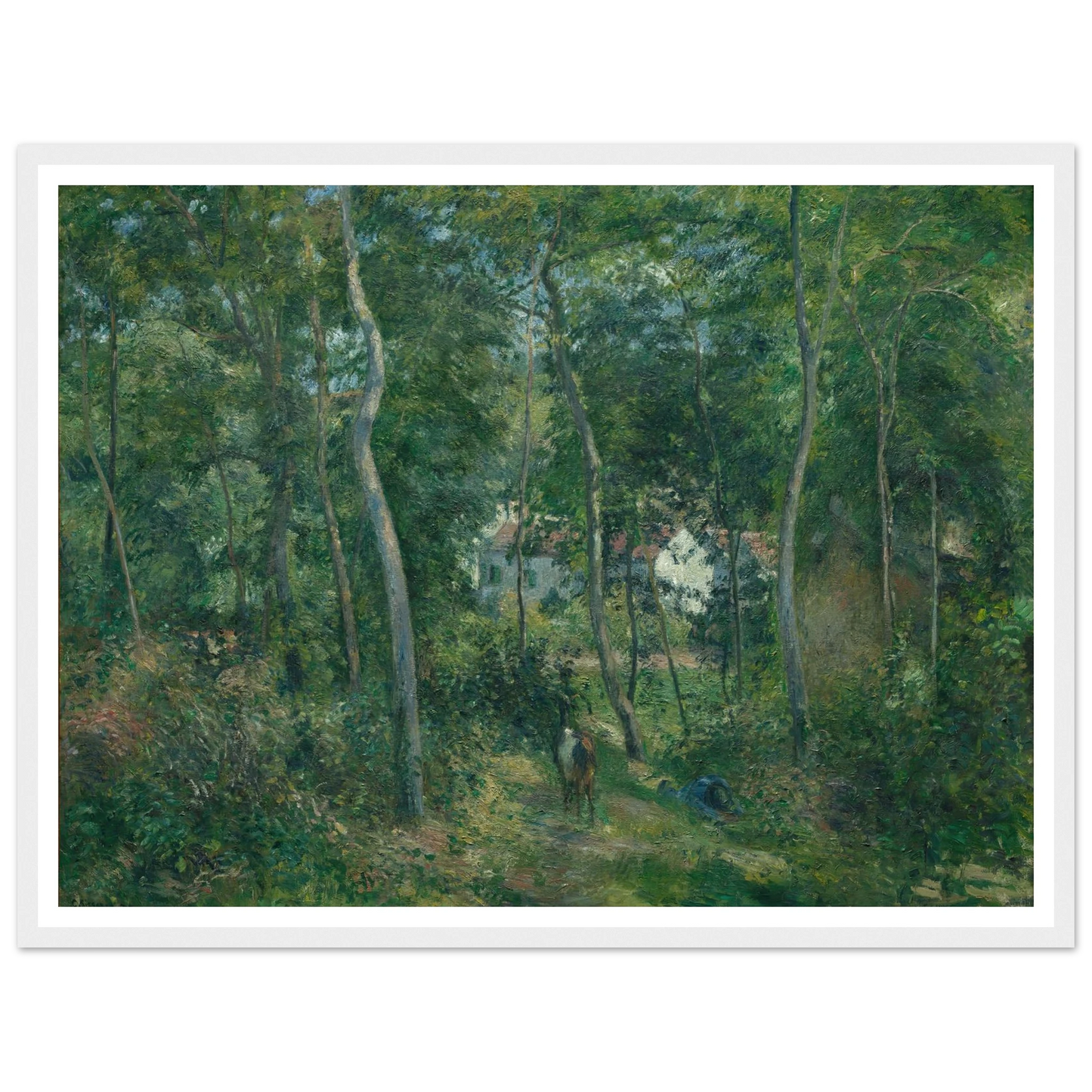 Edge of the Woods Near L’Hermitage, Pontoise (1879) Art Print | Camille Pissarro-Quipham Collections