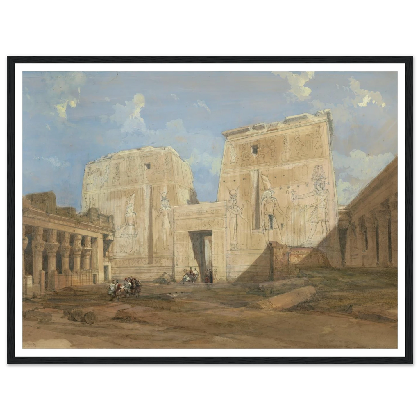 Entrance to the Temple of Isis, Philae Art Print | David Roberts-Quipham Collections
