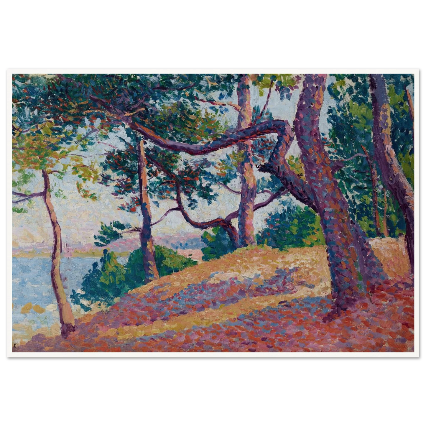 Paysage à Saint-Tropez (1892) Art Print | Maximilien Luce-Quipham Collections