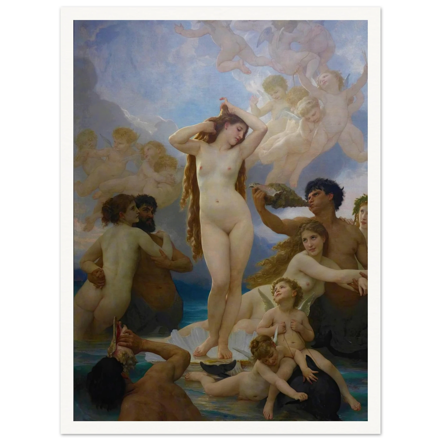 The Birth of Vénus (1879) Art Print | William Bouguereau-Quipham Collections