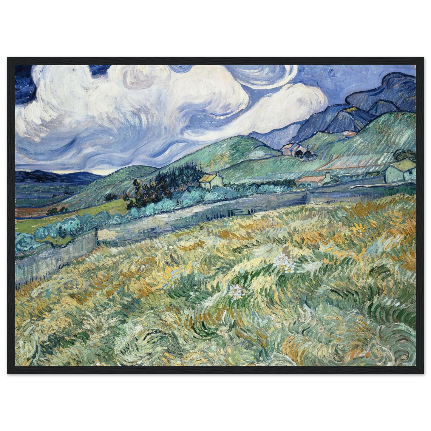 Landscape from Saint-Rémy (1889) Art Print | Vincent van Gogh-Quipham Collections