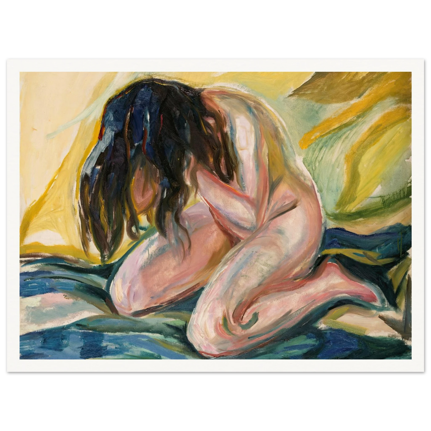 Weeping Nude (1919) Art Print | Edvard Munch-Quipham Collections