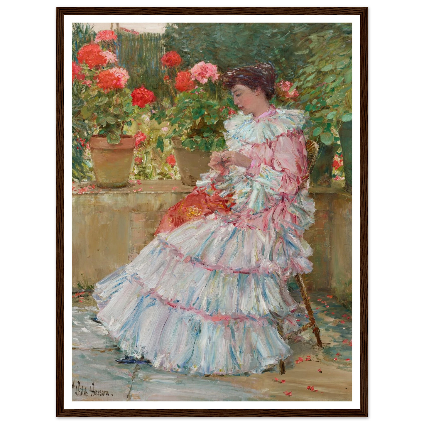 Geraniums (circa 1888-1889) Art Print | Childe Hassam-Quipham Collections