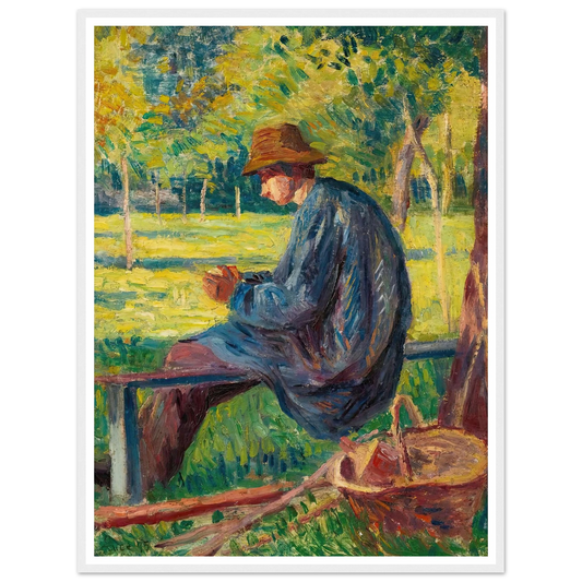 Ludovic Rodo Pissarro Dans Le Jardin De Son Père À Eragny (1895) Art Print | Maximilien Luce-Quipham Collections