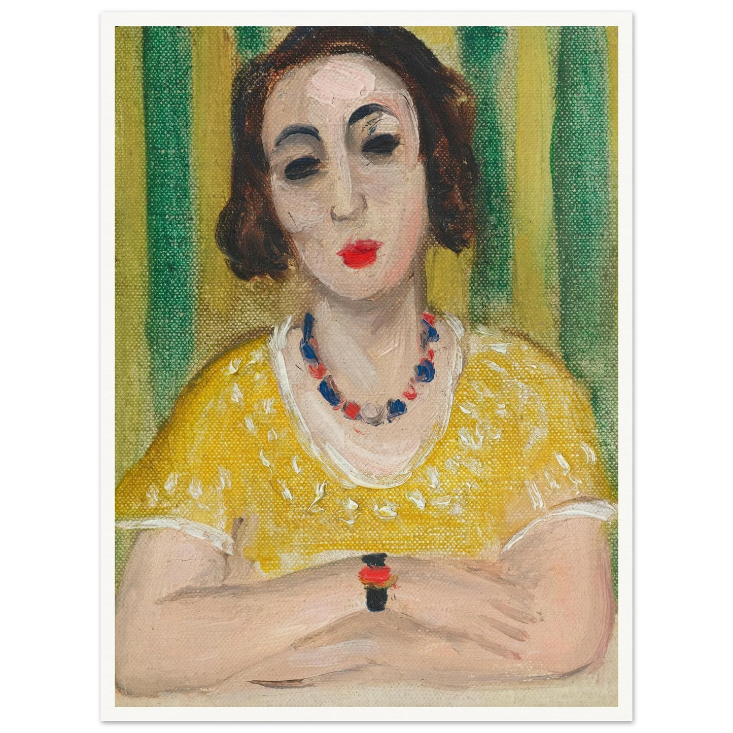 Henriette, robe jaune (1923) Art Print | Henri Matisse-Quipham Collections