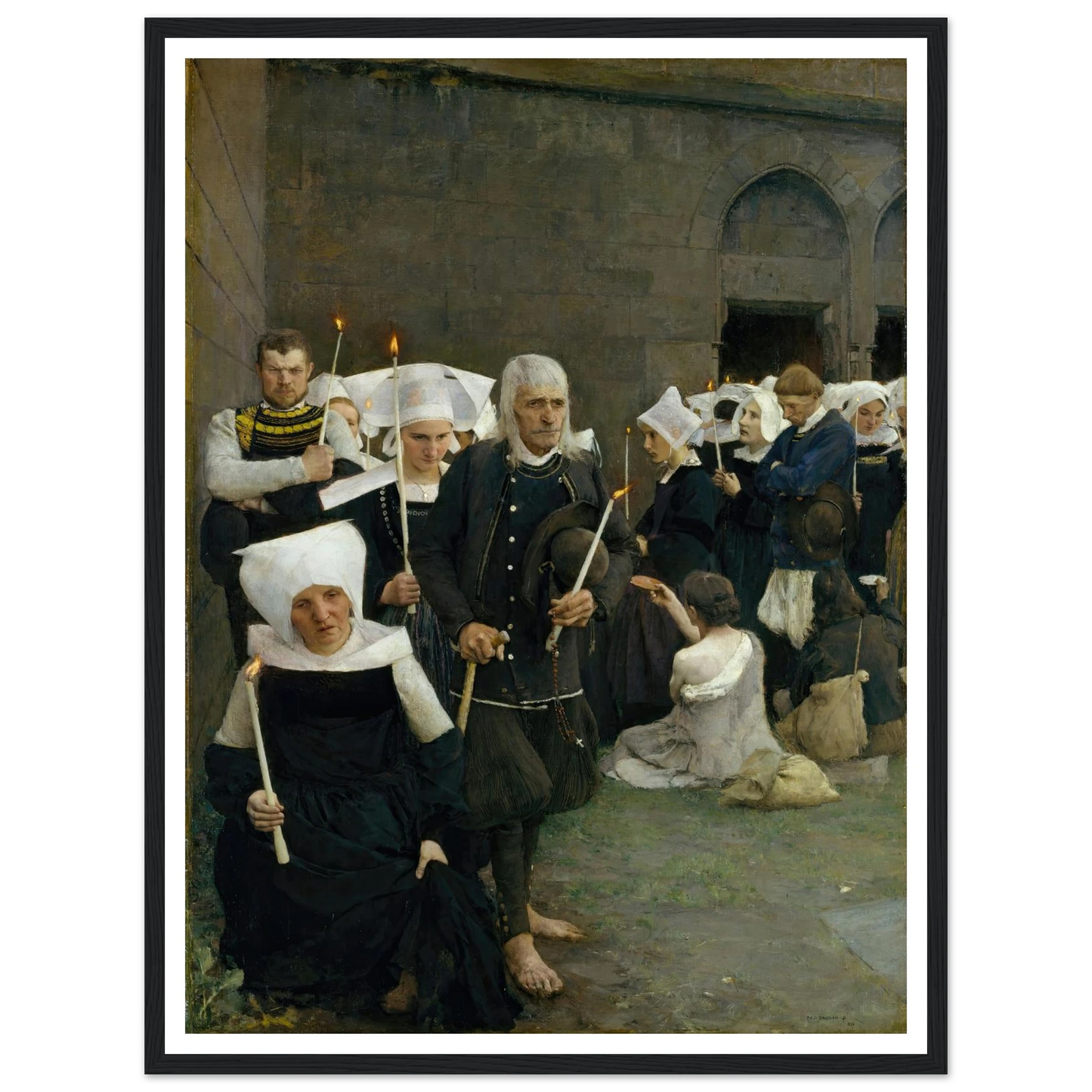 The Pardon in Brittany (1886) Art Print | Pascal Adolphe Jean Dagnan Bouveret-Quipham Collections