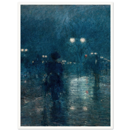 Fifth Avenue Nocturne (c. 1895) Art Print | Childe Hassam-Quipham Collections