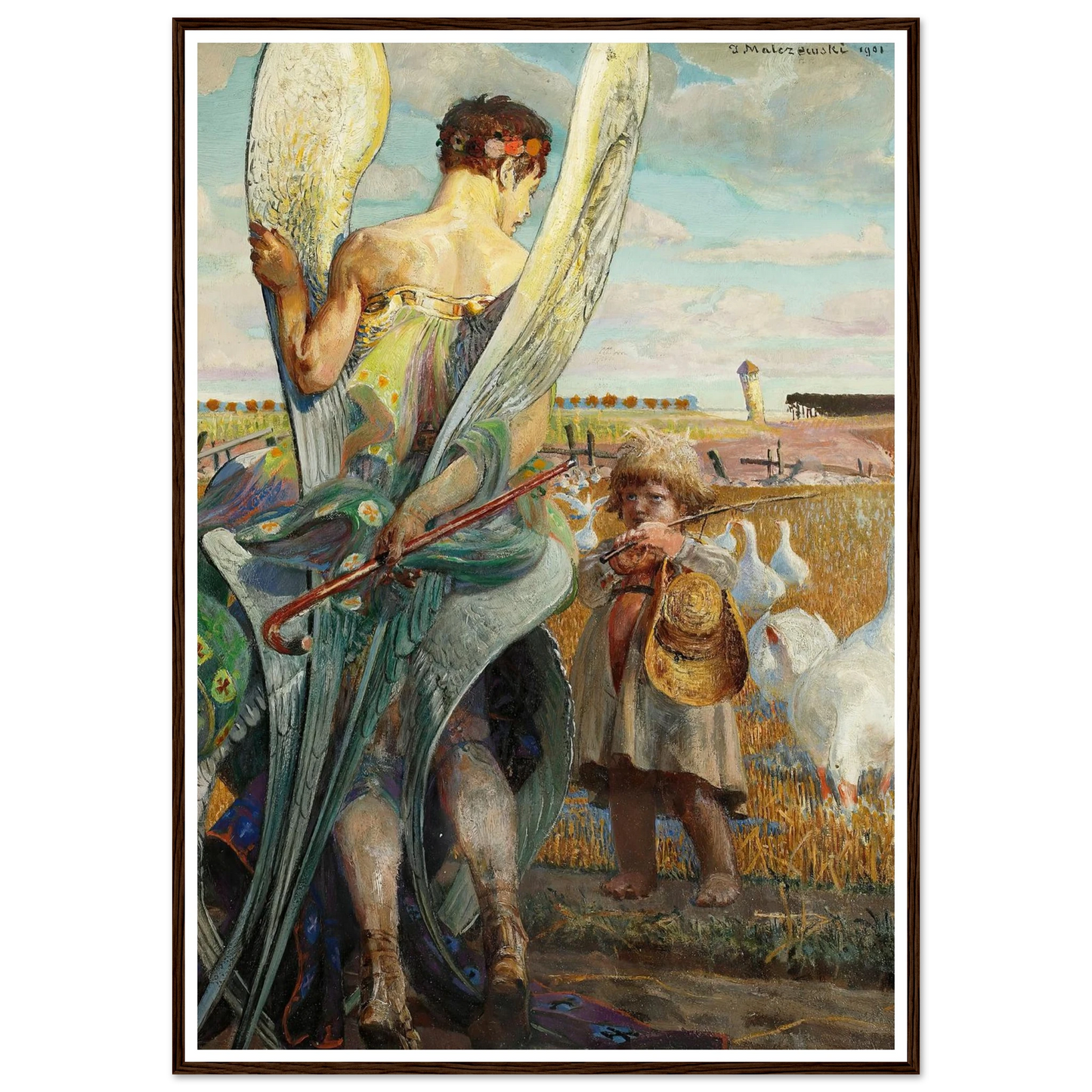 Angel, I shall follow thee (1901) Art Print | Jacek Malczewski-Quipham Collections