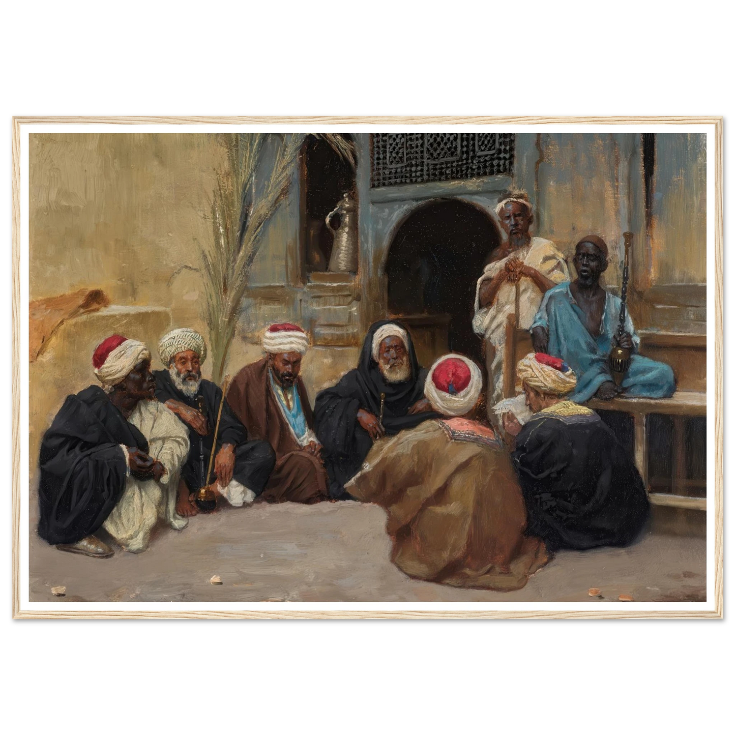 A Council Of Elders Art Print | Ludwig Deutsch-Quipham Collections