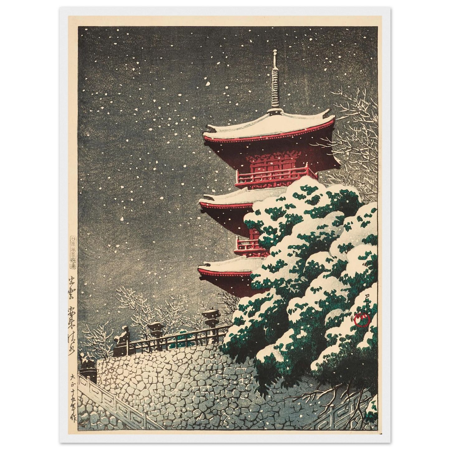 Izumo, Yasugi Kiyomizu (Yasugi Kiyomizu Temple at Izumo) (1926) Art Print | Kawase Hasui-Quipham Collections