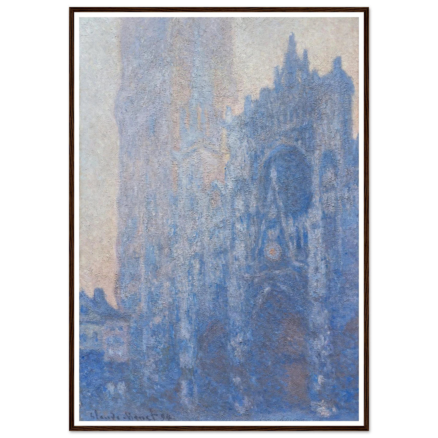 Rouen Cathedral Façade and Tour d’Albane (Morning Effect) (1894) Art Print | Claude Monet-Quipham Collections