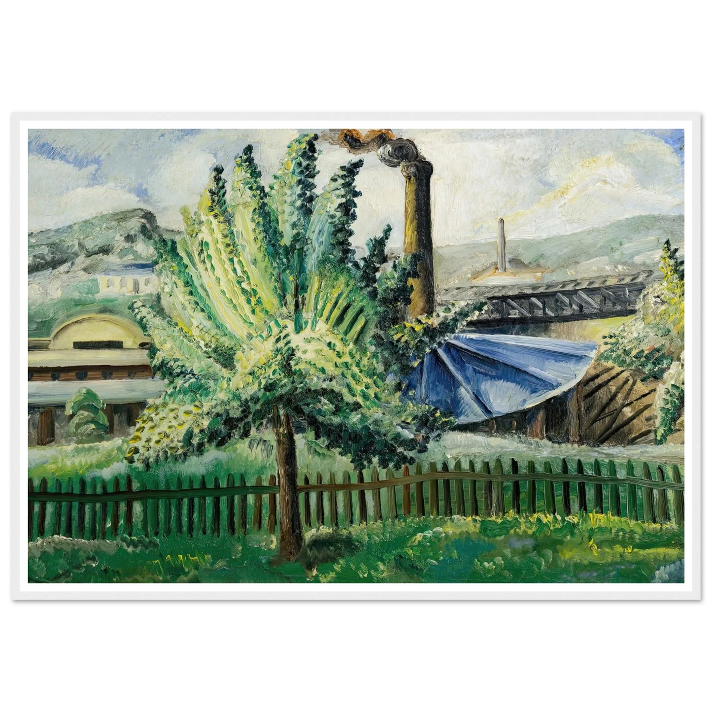 Güterbahnhof, Baumgarten vor Güterbahnhof (1927) Art Print | Paul Kleinschmidt-Quipham Collections