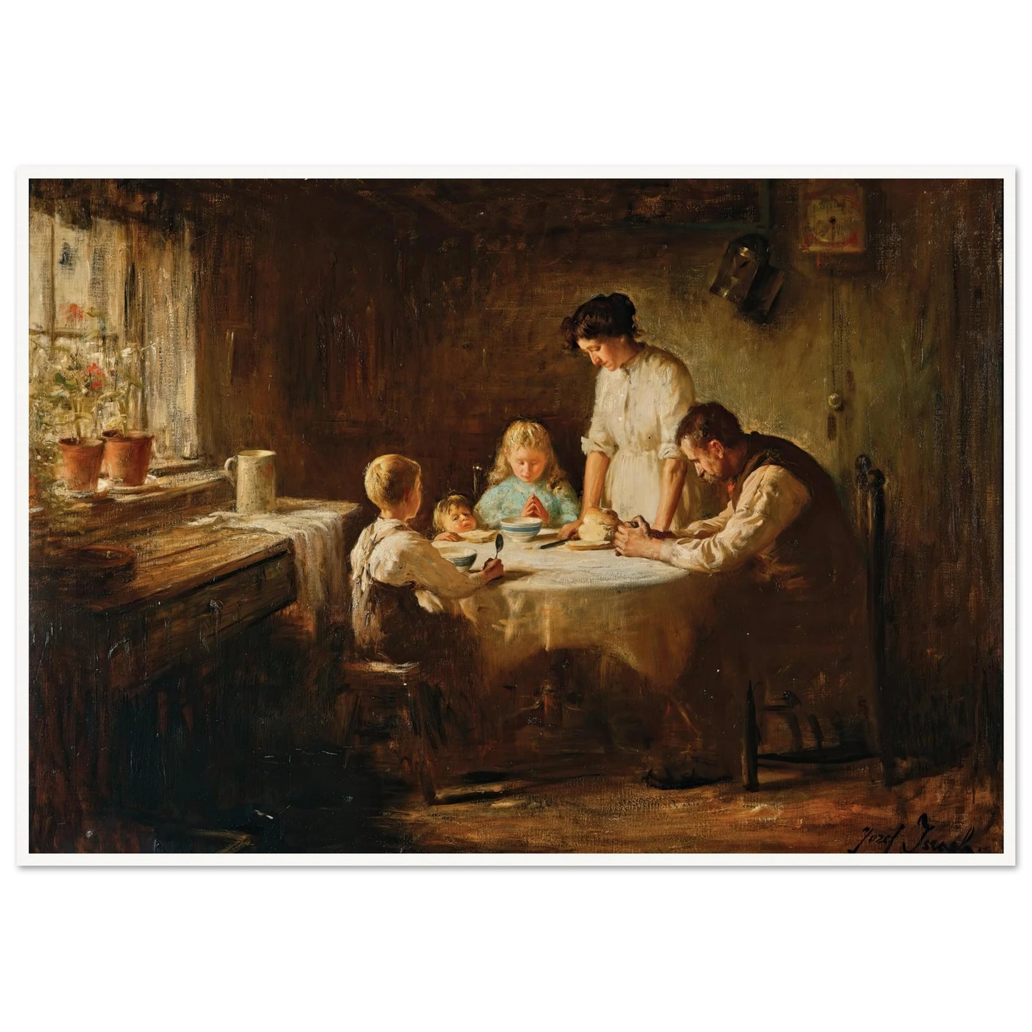 Blessing the Table Art Print | Jozef Israels-Quipham Collections