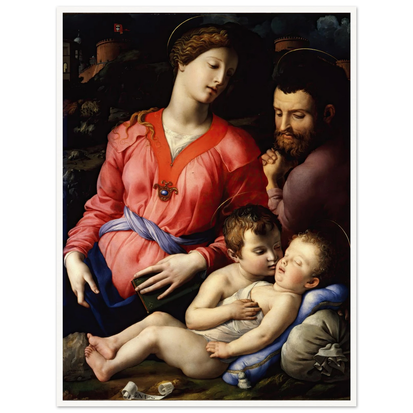 The Panciatichi Holy Family (Circa 1540) Art Print | Agnolo Bronzino-Quipham Collections