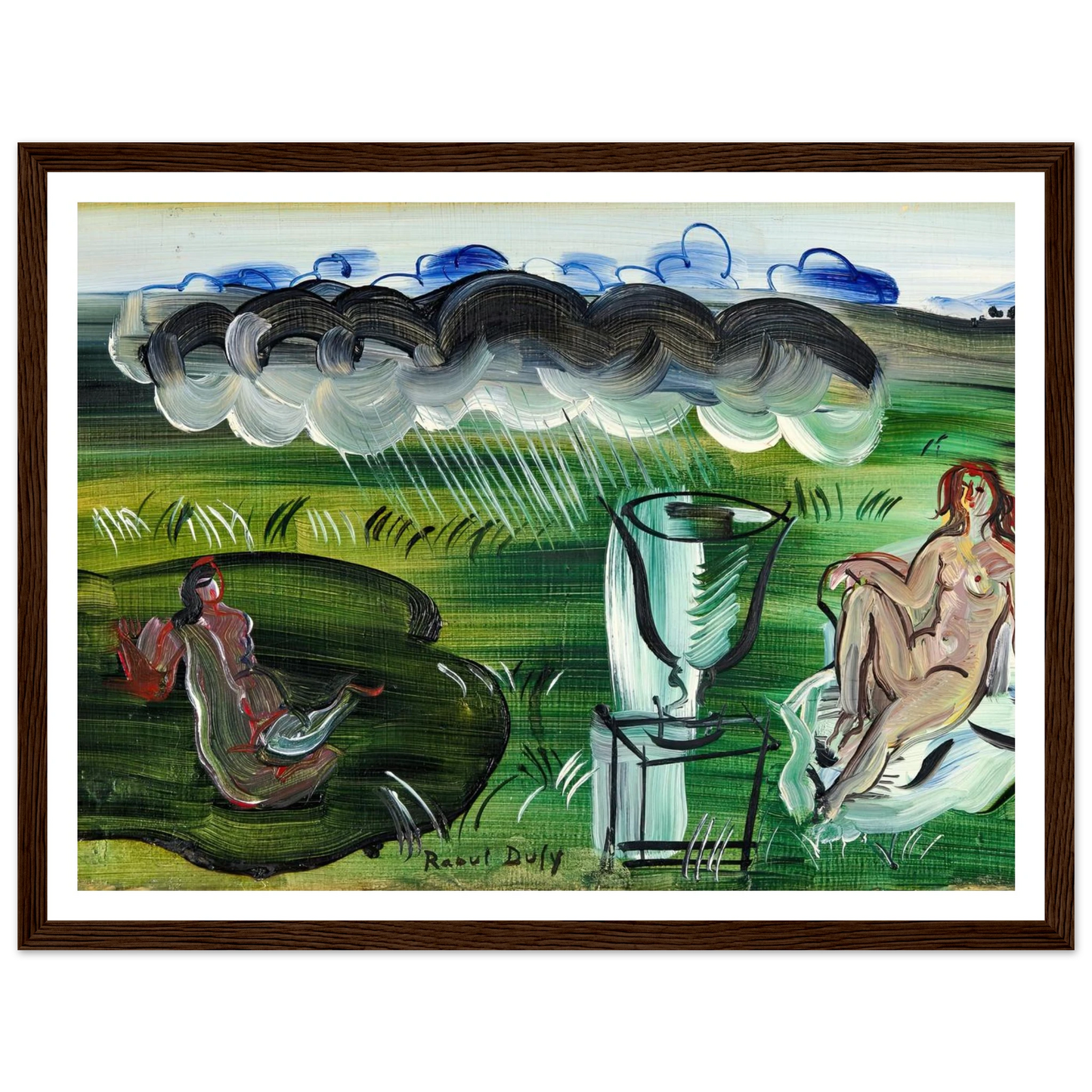 Composition avec vase et nus (1942) Art Print | Raoul Dufy-Quipham Collections