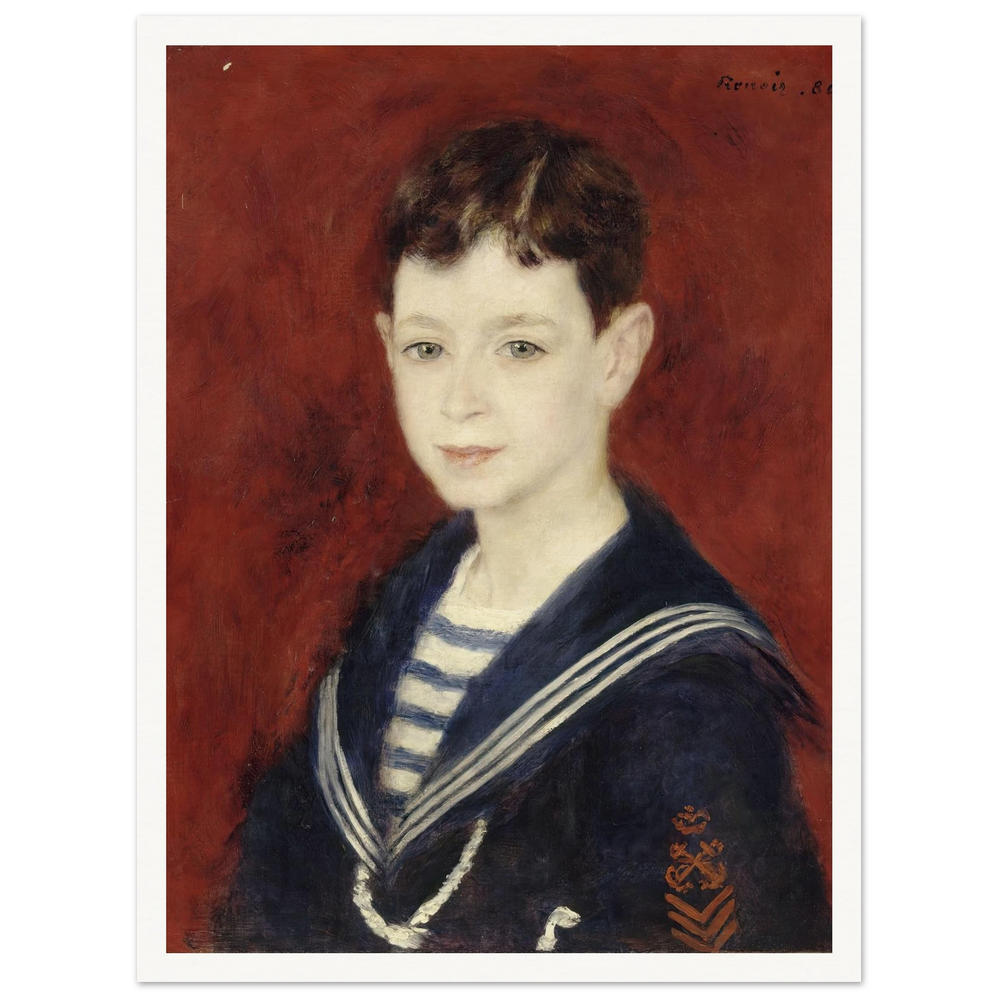 Fernand Halphen as a Boy (1880) Art Print | Pierre Auguste Renoir-Quipham Collections