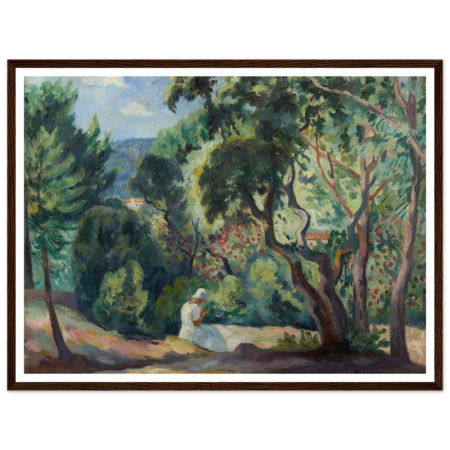 Sous-bois à la Moutte, Saint-Tropez (1921) Art Print | Henri Manguin-Quipham Collections