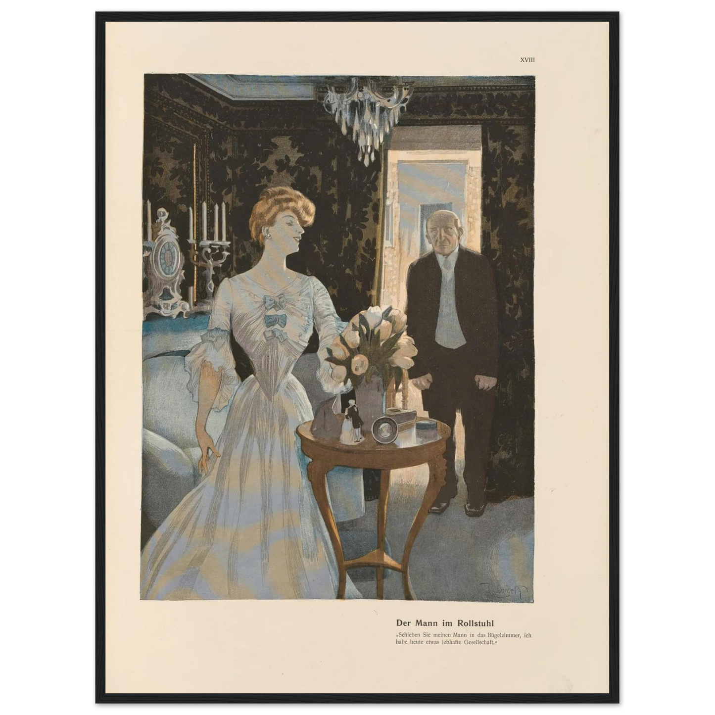 Der Mann im Rollstuhl (1908) Art Print | Ferdinand Freiherr von Reznicek-Quipham Collections