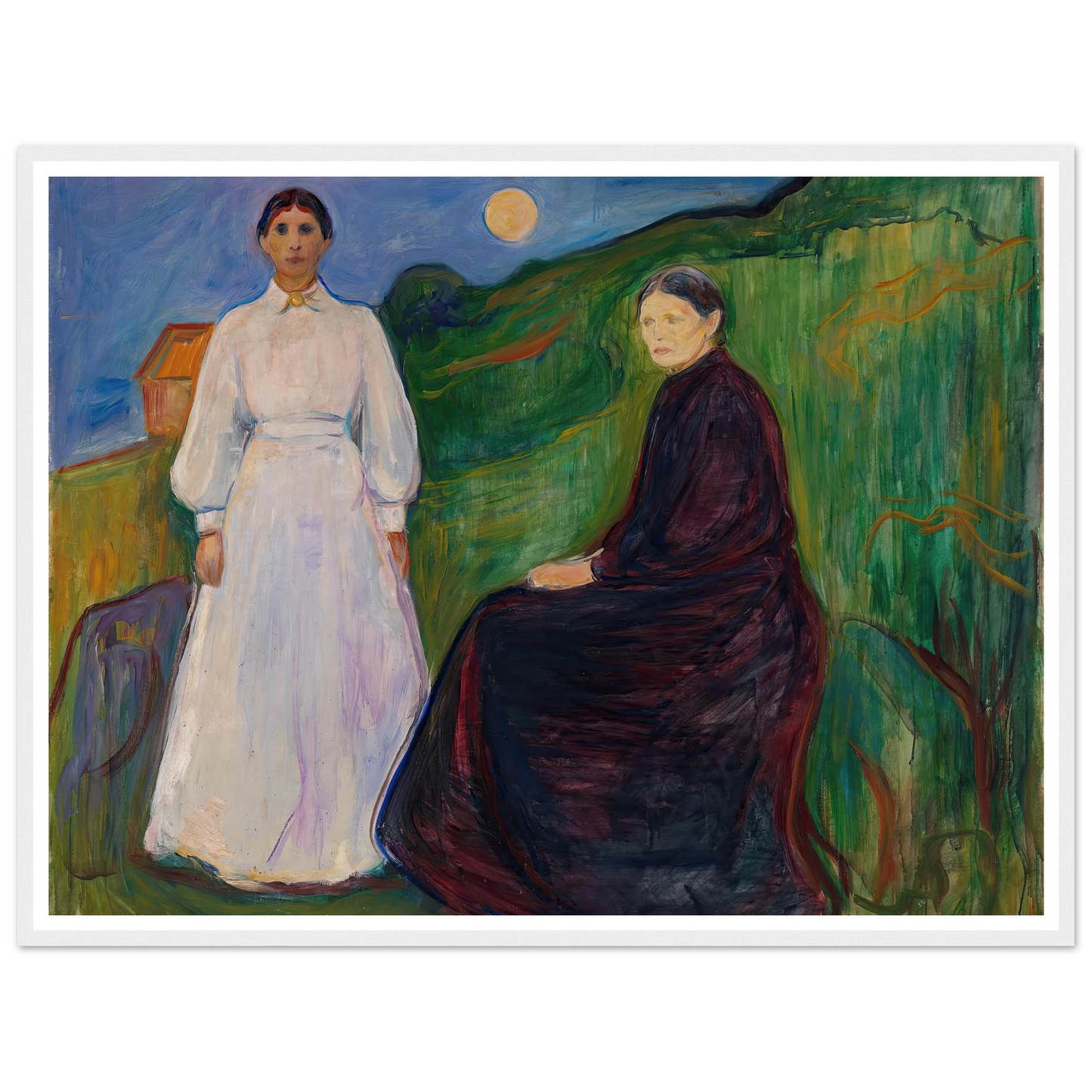 Mother and Daughter (1897 - 1899) Art Print | Edvard Munch-Quipham Collections