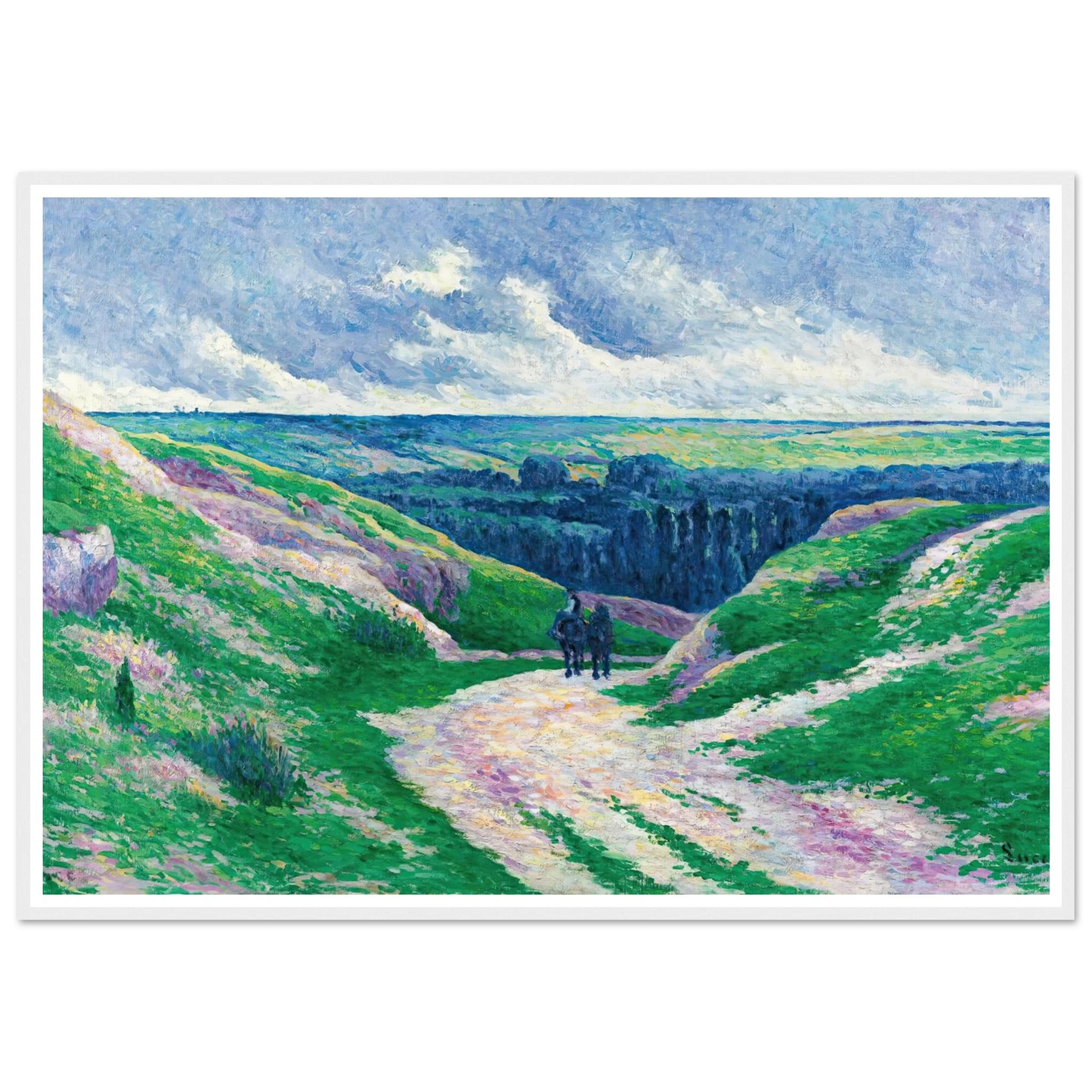 Paysage Près De Moulineux Sur Oise (circa 1902-03) Art Print | Maximilien Luce-Quipham Collections