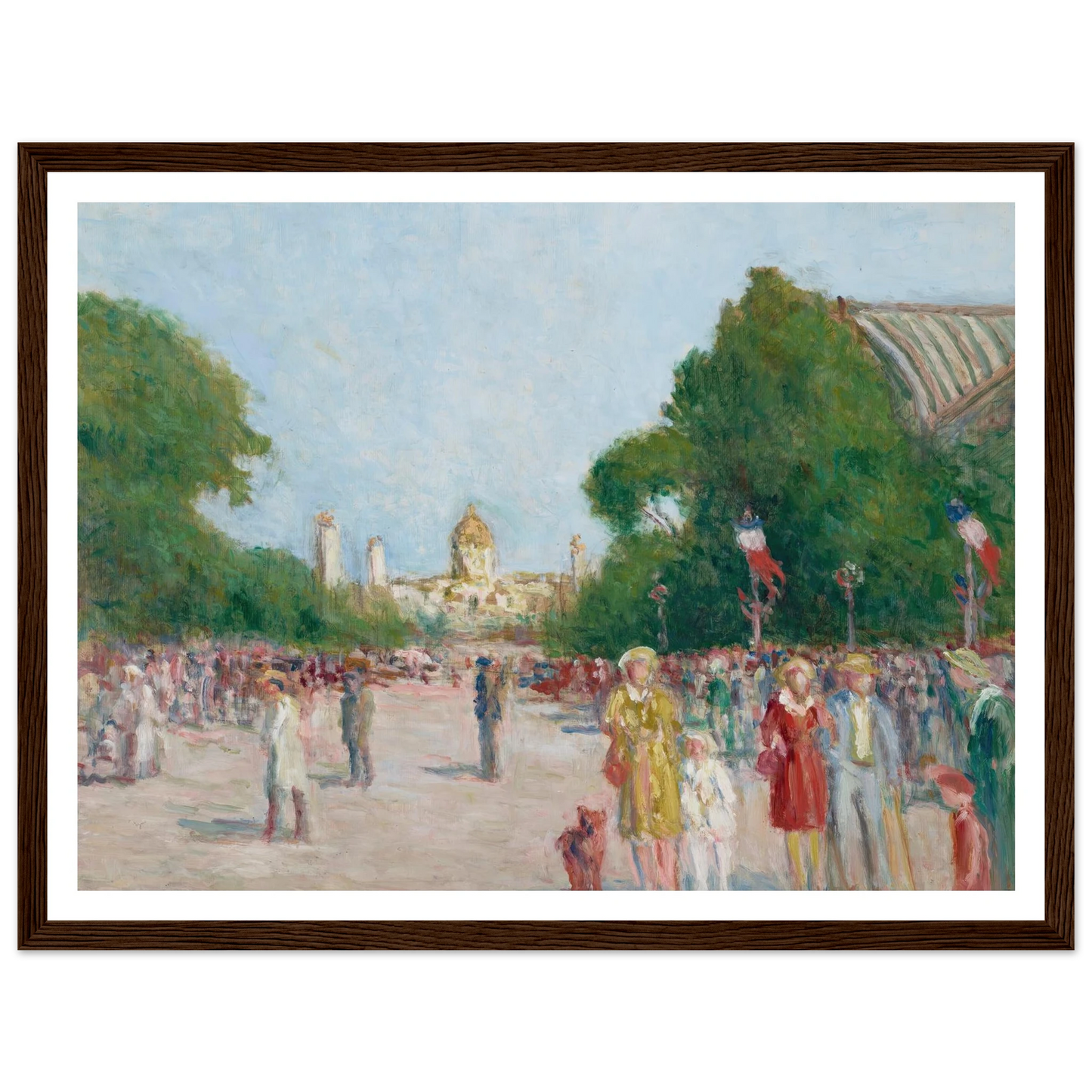 L’avenue Winston-Churchill, Paris Art Print | Maximilien Luce-Quipham Collections