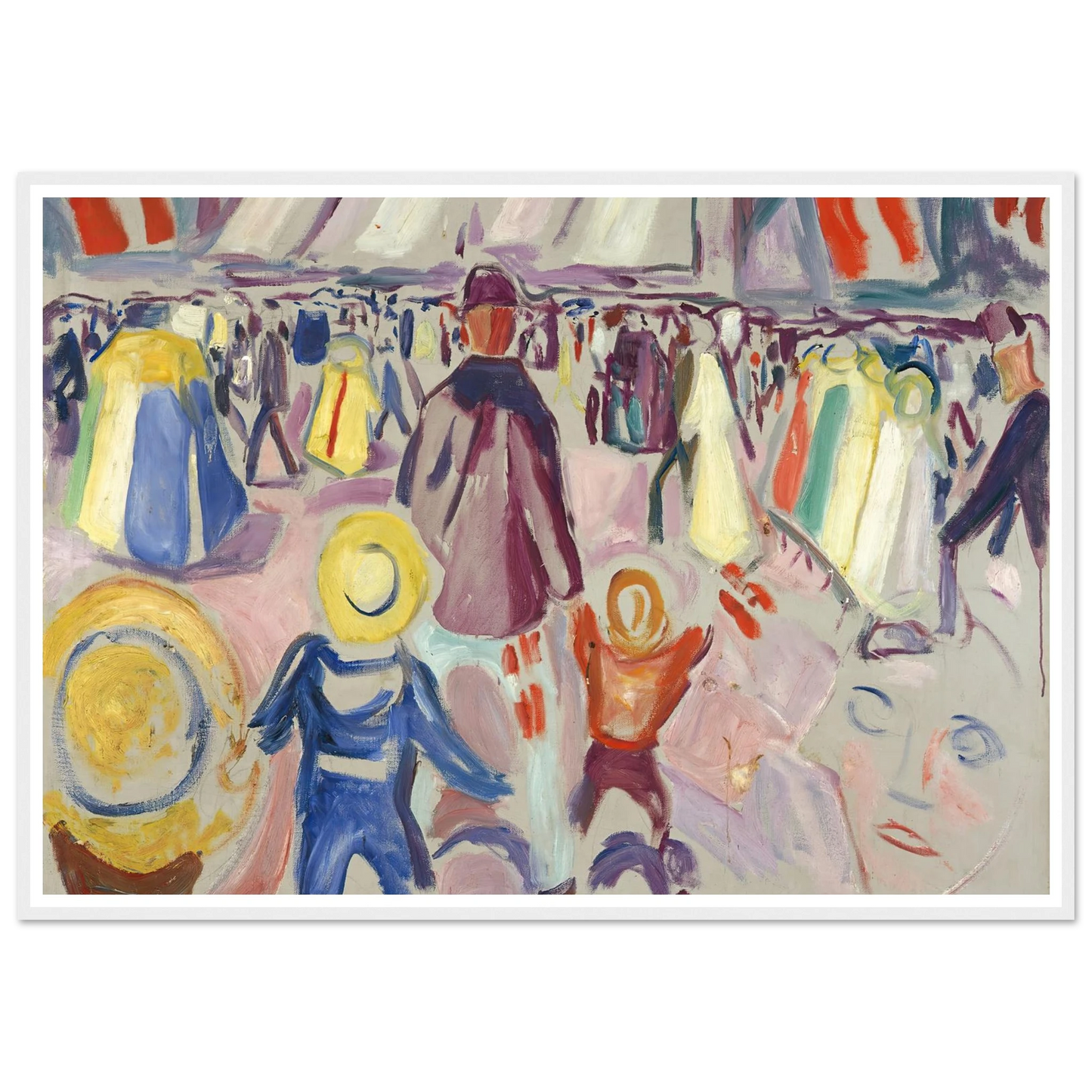 17th of May in a Small, Norwegian Town (1919) Art Print | Edvard Munch-Quipham Collections