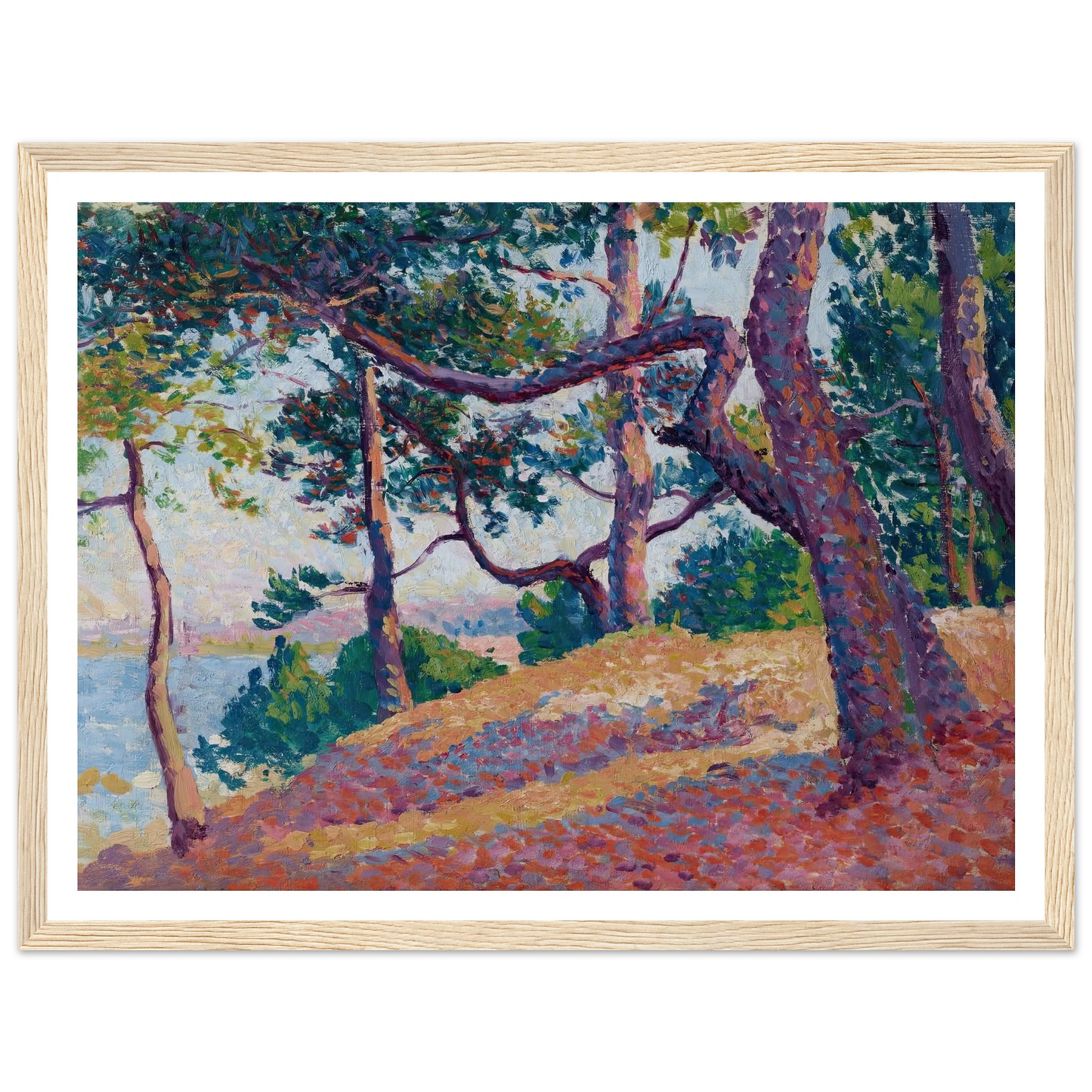 Paysage à Saint-Tropez (1892) Art Print | Maximilien Luce-Quipham Collections