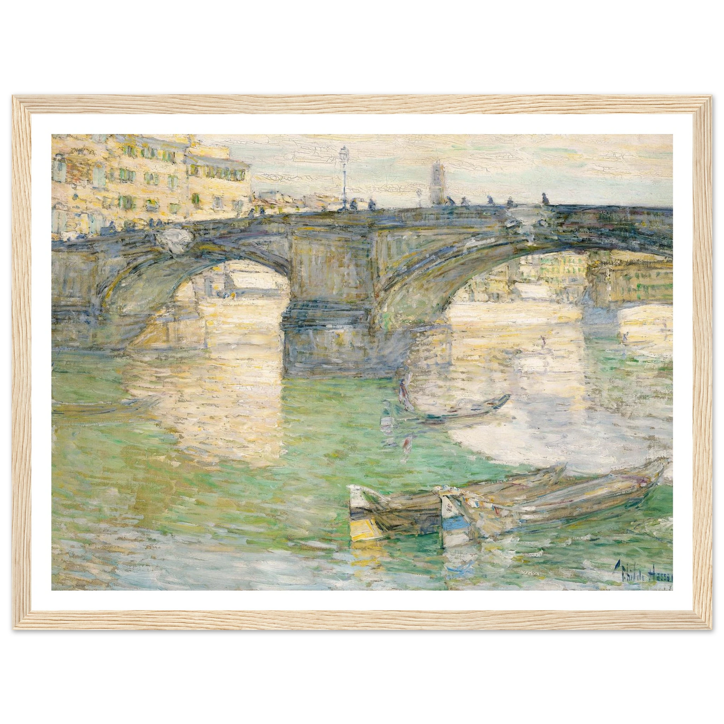 Ponte Santa Trinità (1897) Art Print | Childe Hassam-Quipham Collections
