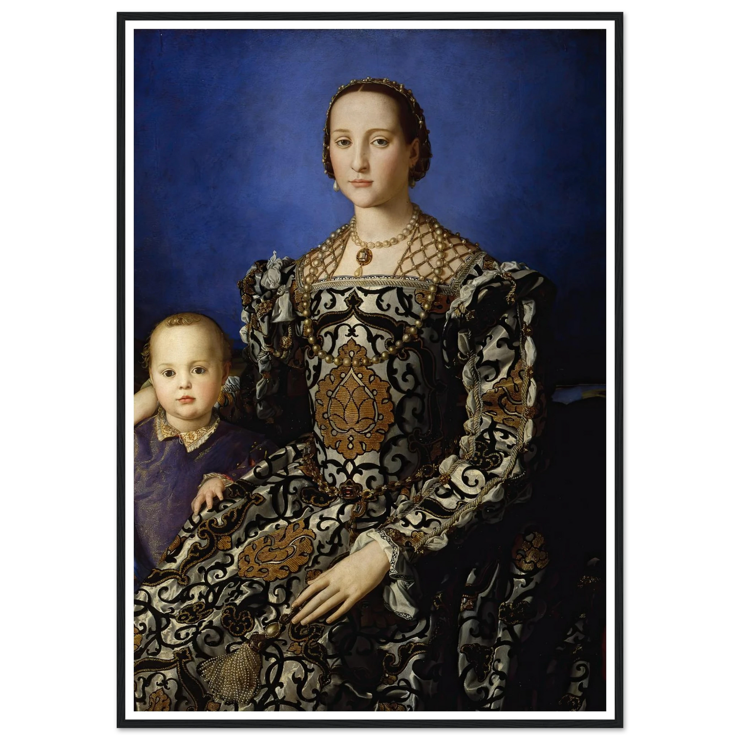 Portrait Of Eleanor Of Toledo With Her Son Giovanni De’ Medici (1544-1545) Art Print | Agnolo Bronzino-Quipham Collections