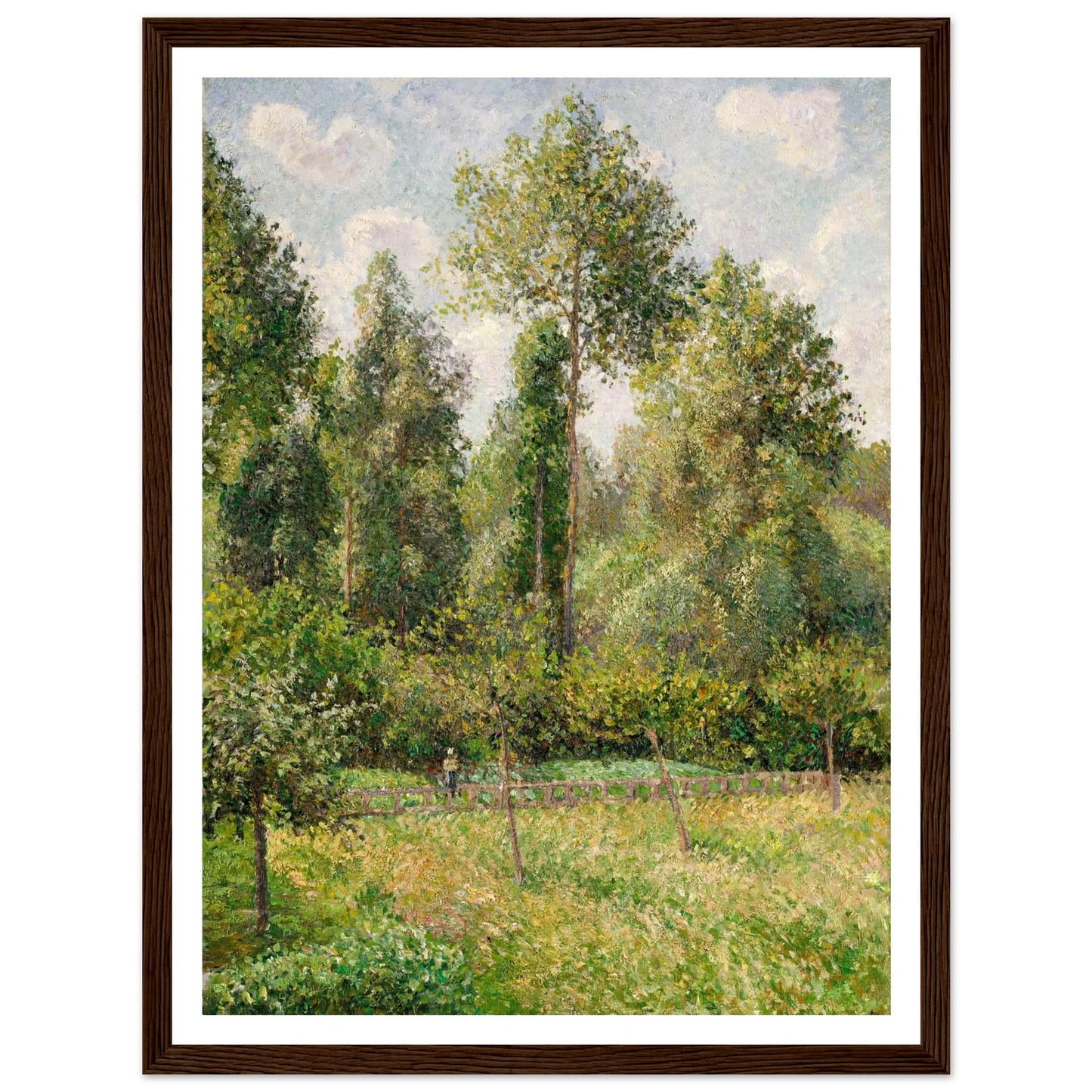 Poplars, Éragny (1895) Art Print | Camille Pissarro-Quipham Collections