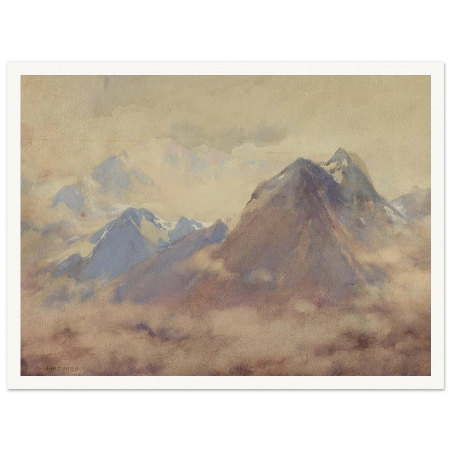 The Almighty’s Own, An Impression Of The High Andes (1910) Art Print | William Henry Holmes-Quipham Collections