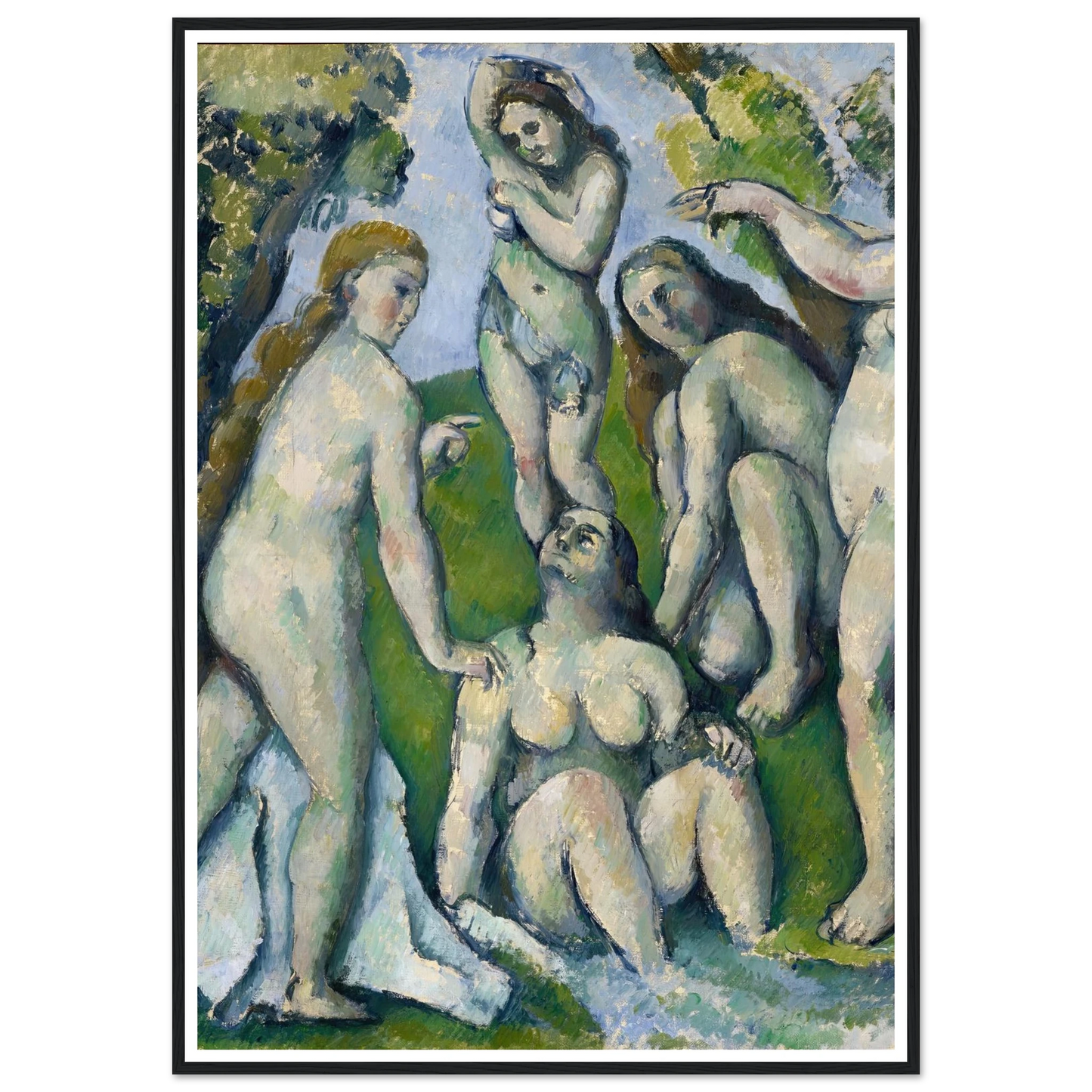 Five Bathers (1885-1887) Art Print | Paul Cezanne-Quipham Collections