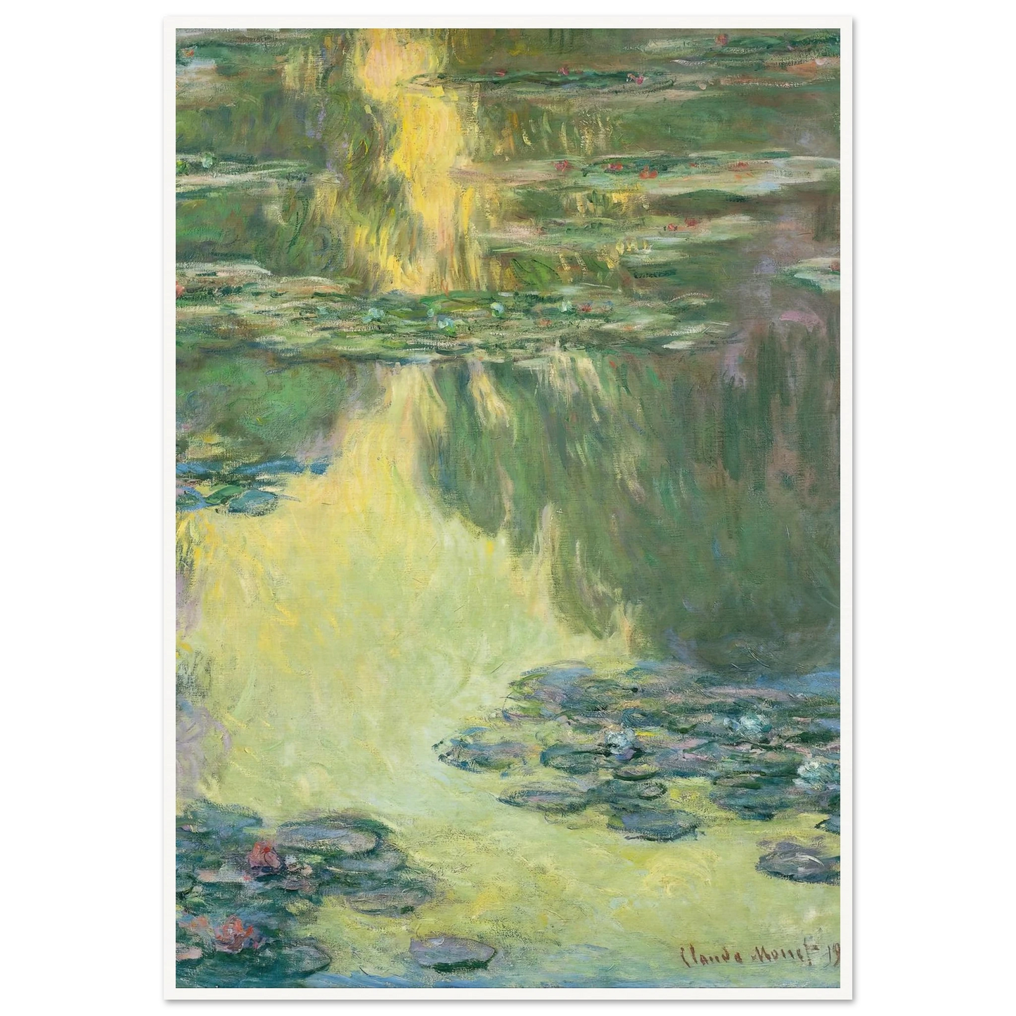 Waterlilies (1907) Art Print | Claude Monet-Quipham Collections