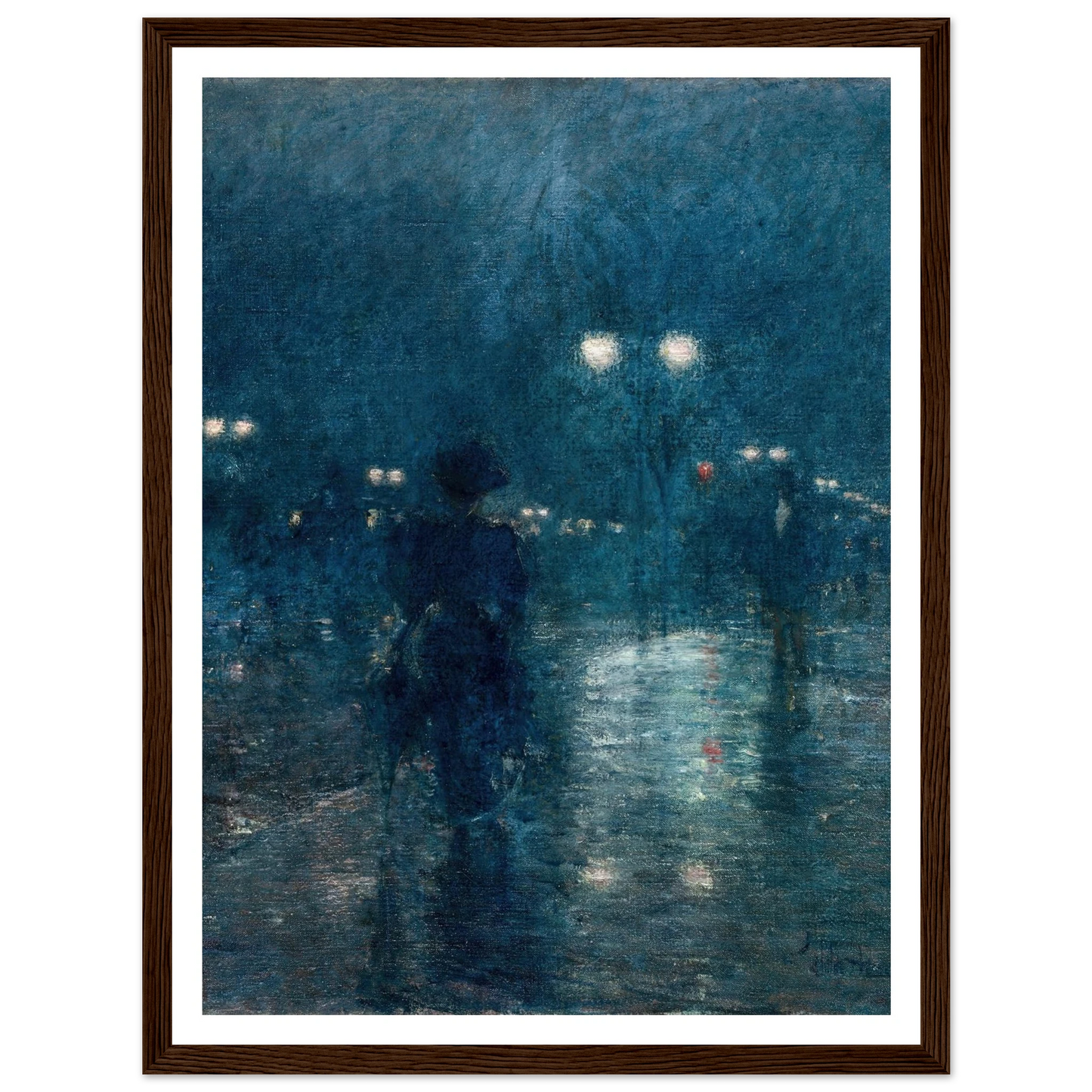 Fifth Avenue Nocturne (c. 1895) Art Print | Childe Hassam-Quipham Collections