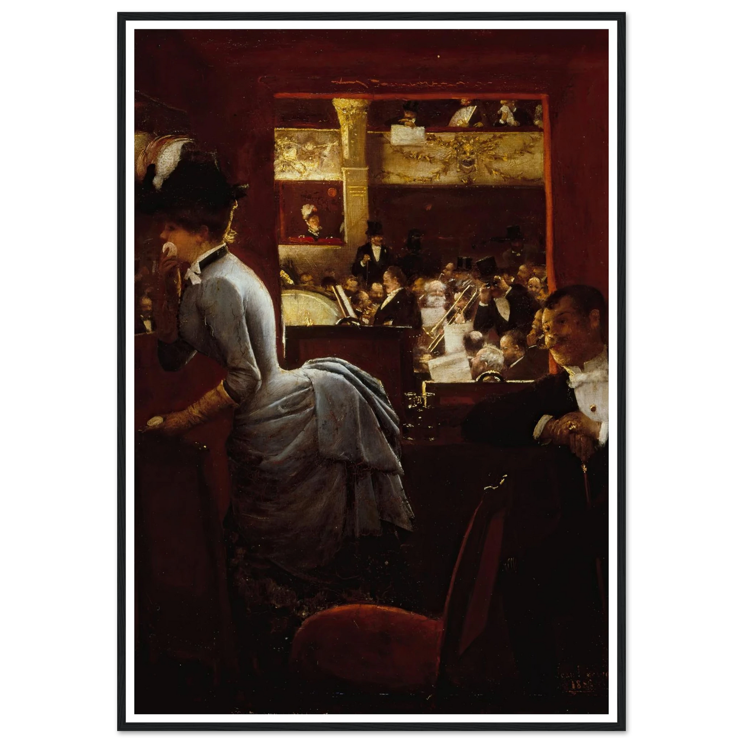 La Baignoire, au théâtre des Variétés (1883) Art Print | Jean Beraud-Quipham Collections