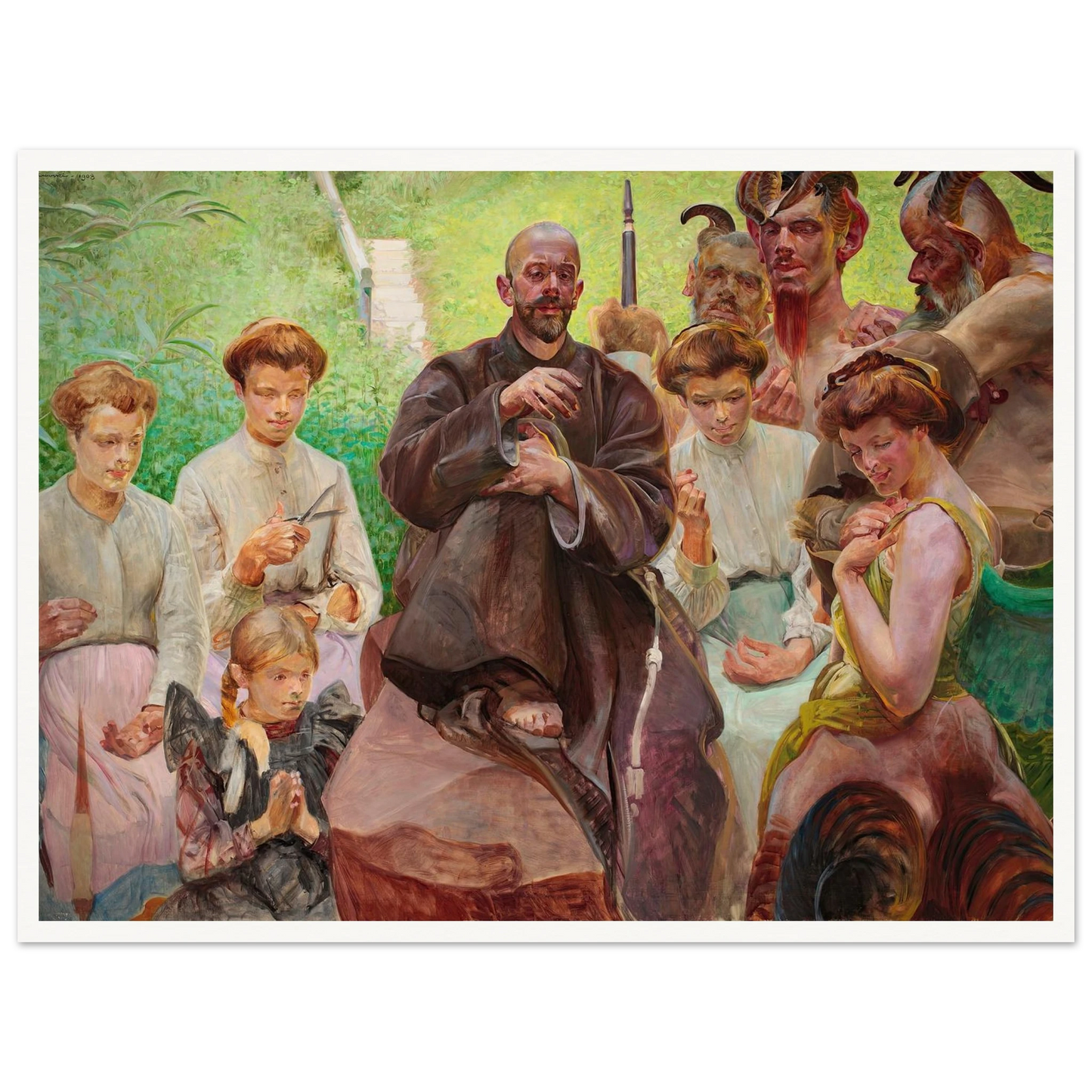 Saint Francis (1908) Art Print | Jacek Malczewski-Quipham Collections