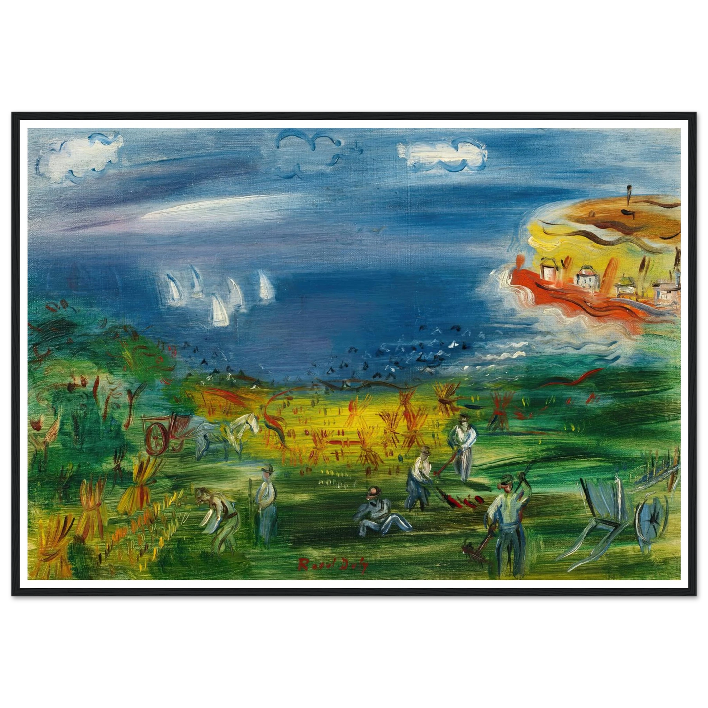 La baie de Sainte-Adresse Art Print | Raoul Dufy-Quipham Collections