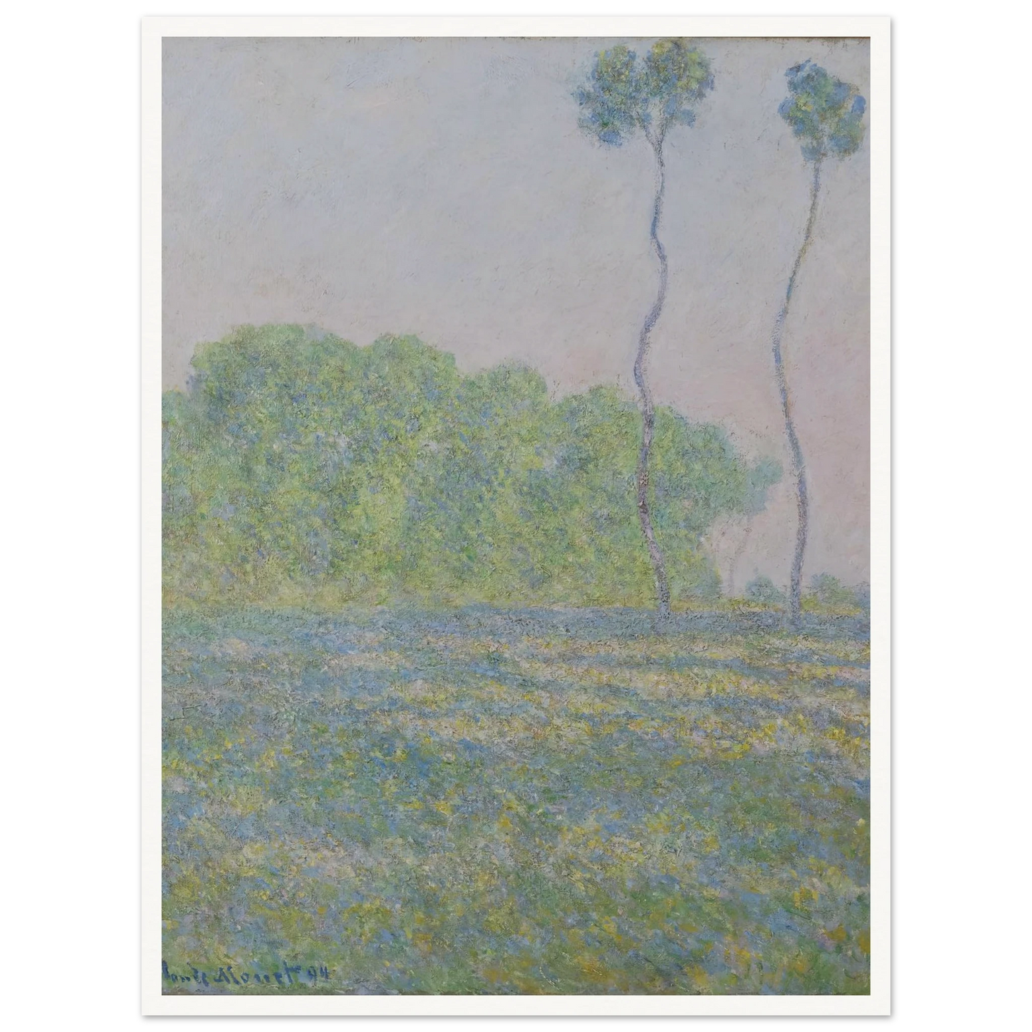 Meadow at Giverny (1894) Art Print | Claude Monet-Quipham Collections