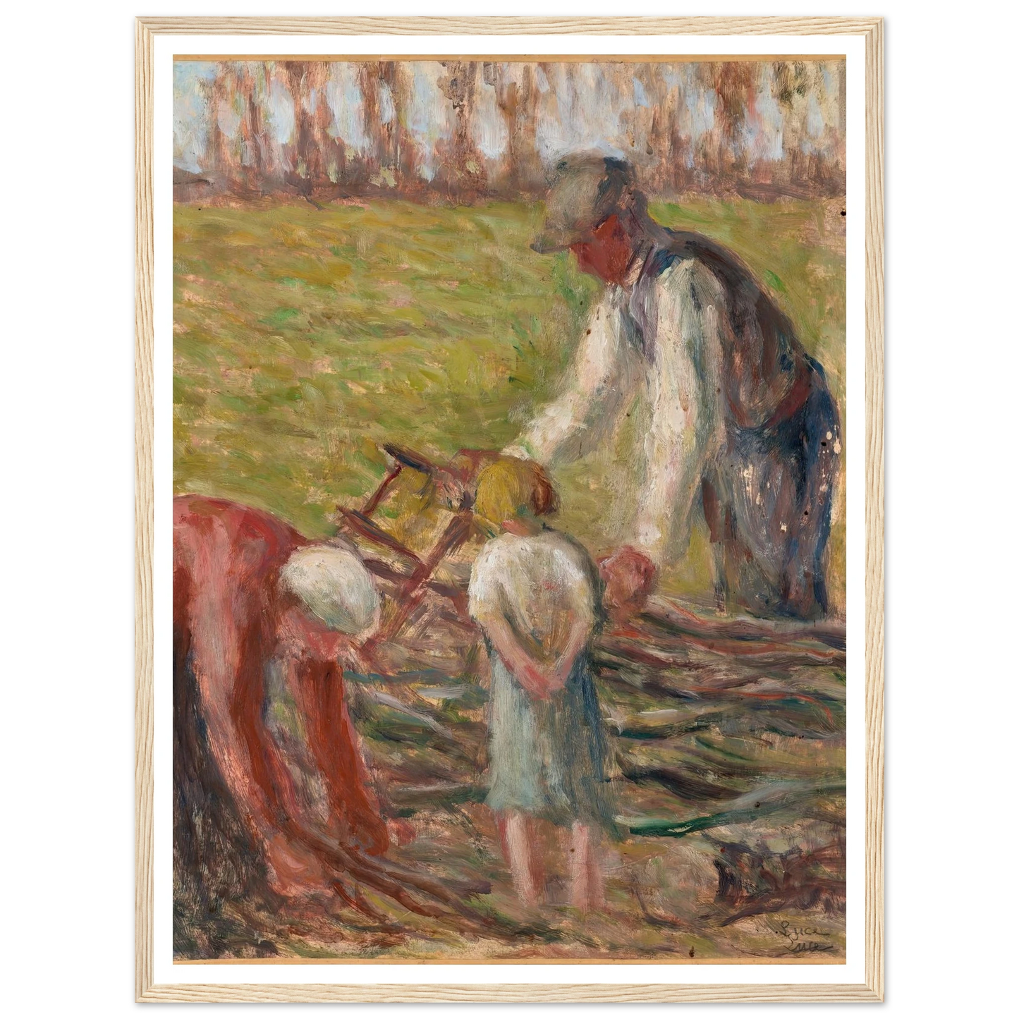Le scieur de fagots (1935) Art Print | Maximilien Luce-Quipham Collections