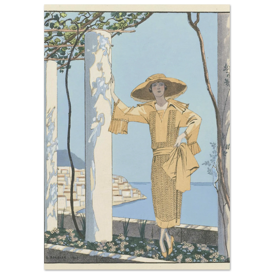 Amalfi. Robe, de Worth (1922) Art Print | George Barbier-Quipham Collections