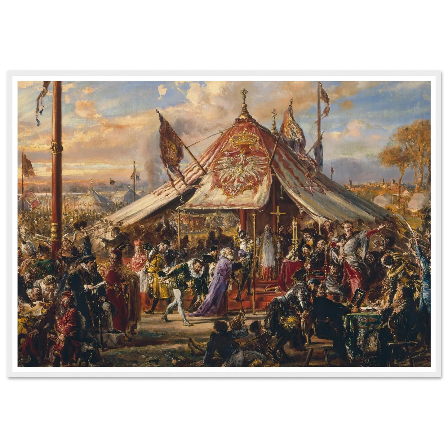 Power of Commonwealth at its Zenith, from the series “History of Civilization in Poland” (1889) Art Print | Jan Matejko-Quipham Collections