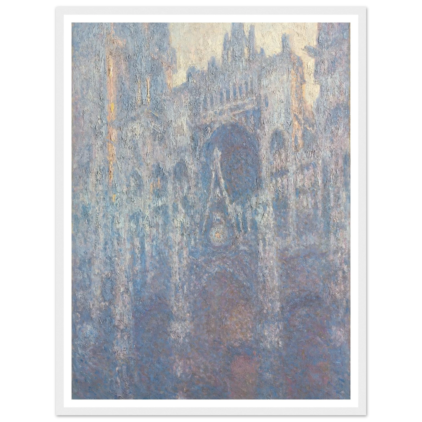 The Portal of Rouen Cathedral in Morning Light (1894) Art Print | Claude Monet-Quipham Collections
