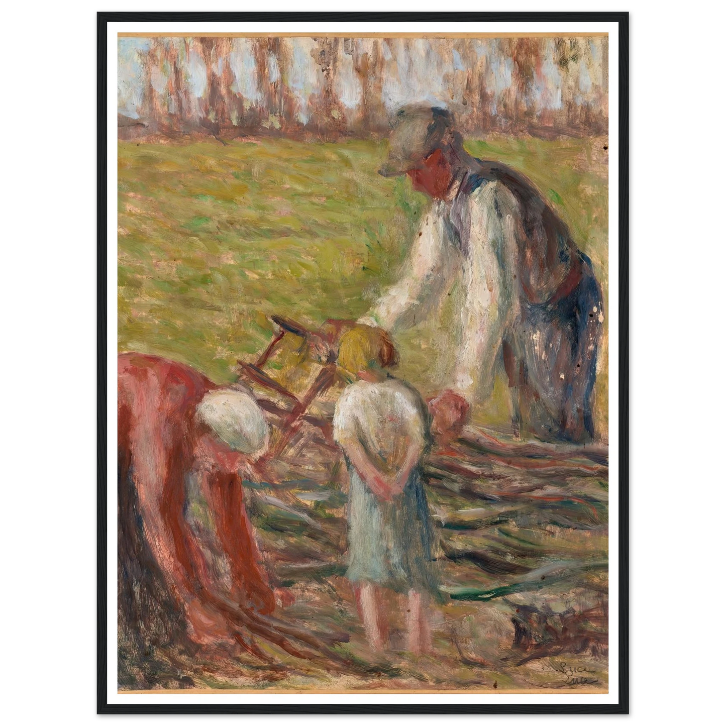 Le scieur de fagots (1935) Art Print | Maximilien Luce-Quipham Collections