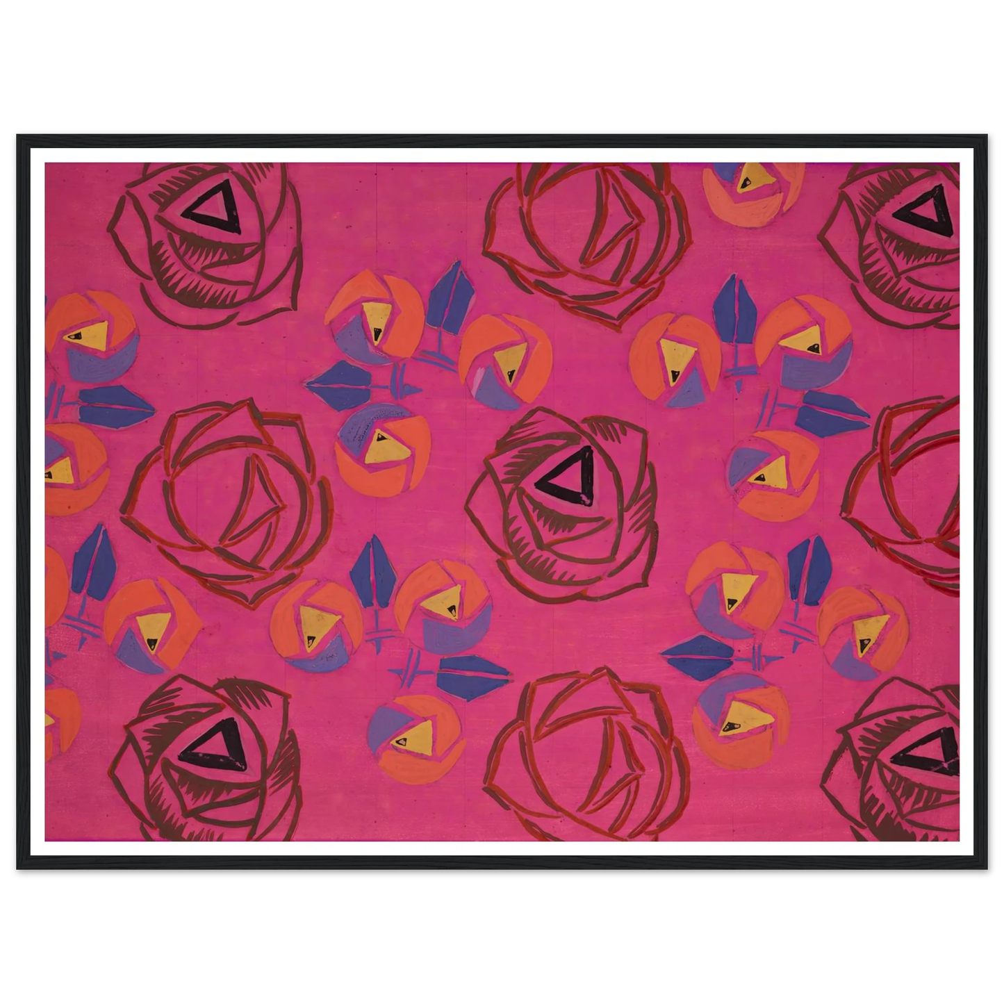 Untitled (Textile design no V) (circa 1925) Art Print | Frances Hodgkins-Quipham Collections