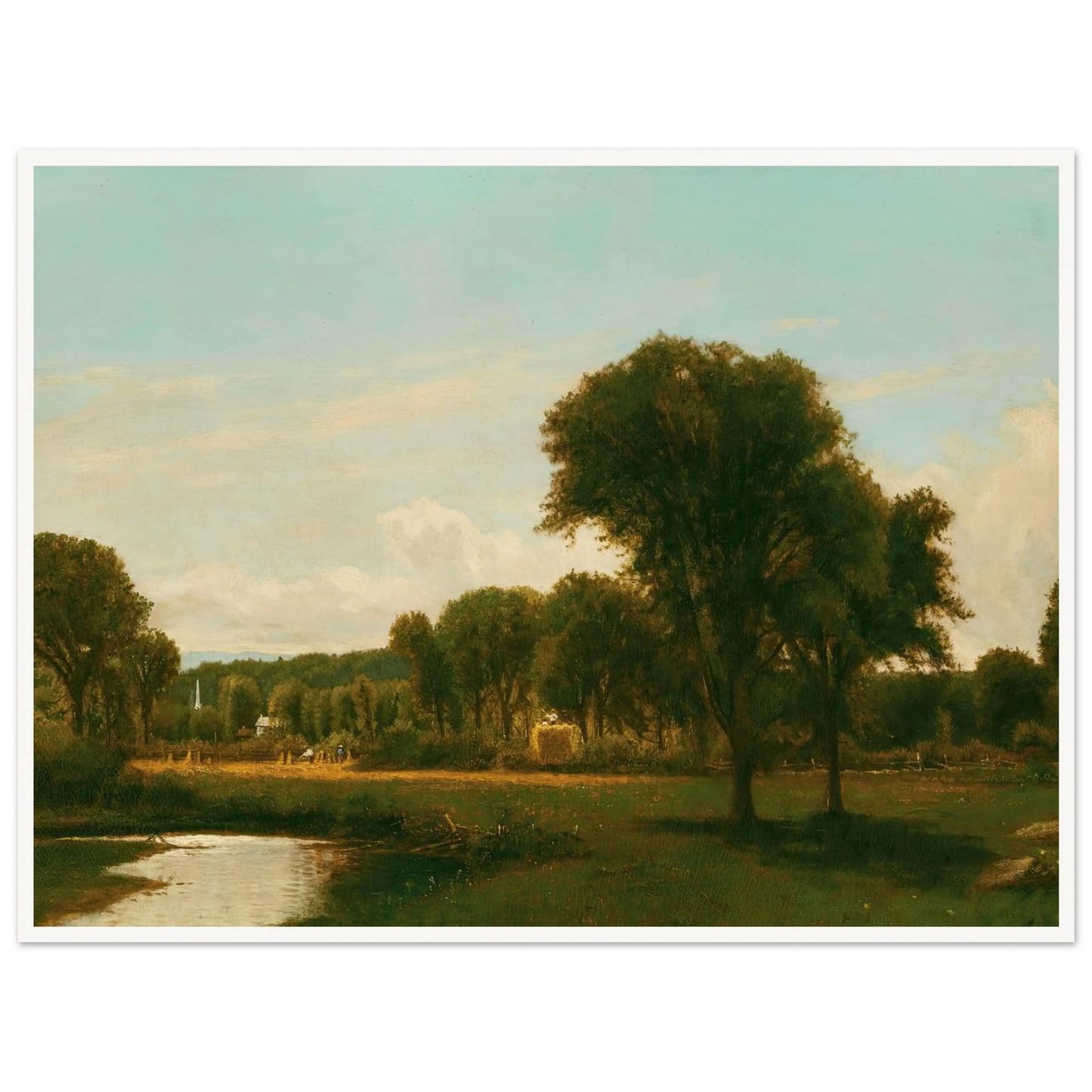 Medfield Landscape (circa 1868-69) Art Print | George Inness-Quipham Collections