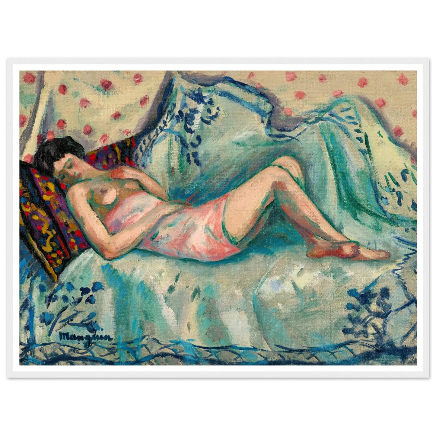 La chemise rose, Anita (1918) Art Print | Henri Manguin-Quipham Collections