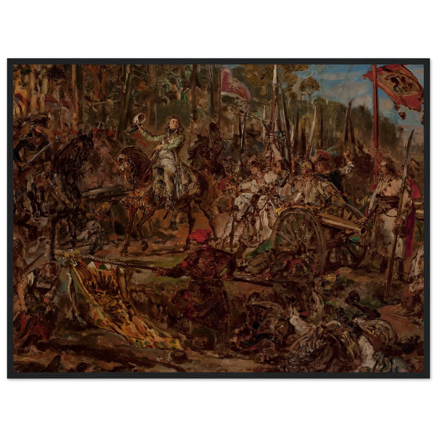 Kościuszko at Racławice, sketch (1885) Art Print | Jan Matejko-Quipham Collections
