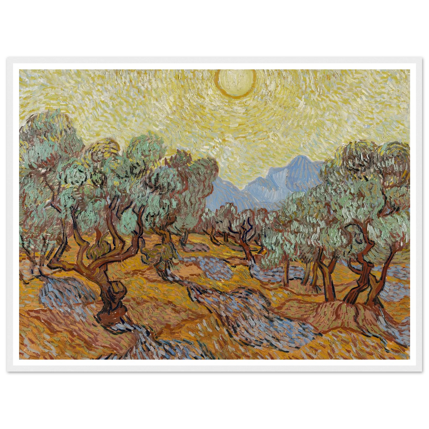 Olive Trees (1889) Art Print | Vincent van Gogh-Quipham Collections